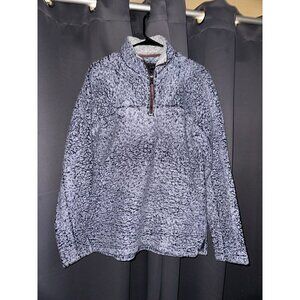 True Grit Women Sherpa Fleece 1/4 Zip  Pullover Jacket Hoodie Sz Small